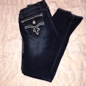 Rock revival skinny jeans - dark wash